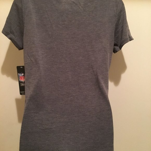 Las Vegas RAIDERS Ladies Principle T-shirt -Gray color screen print Short Sleeve - Picture 6 of 6